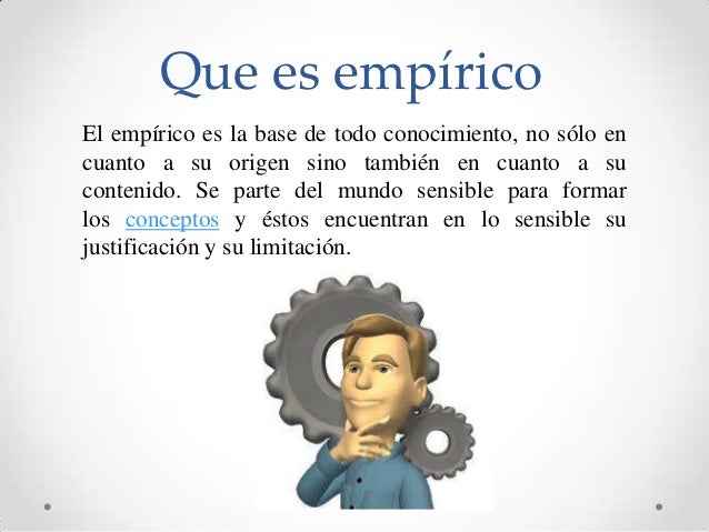 Que empirico