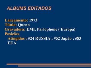 ALBUMS EDITADO ( 1973- 1980 ) EXEMPLOS: 