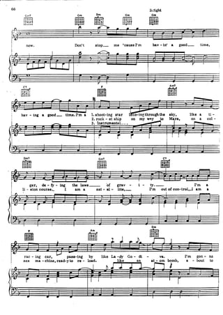 Queen sheet music hits song book