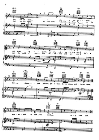 Queen sheet music hits song book