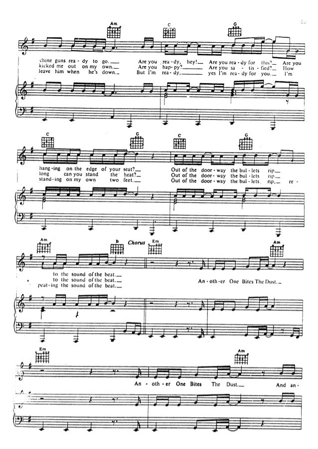 queen sheet music hits song book pvg76 knocks me off my feet sheet music