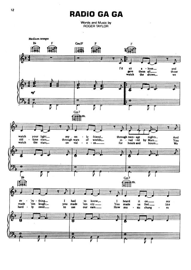 Queen songbook 1 partituras