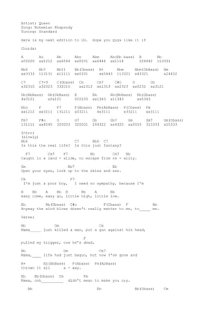 Queen bohemian rhapsody