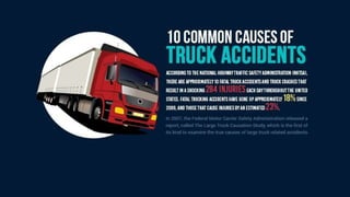  10 common causes of truck accidents 