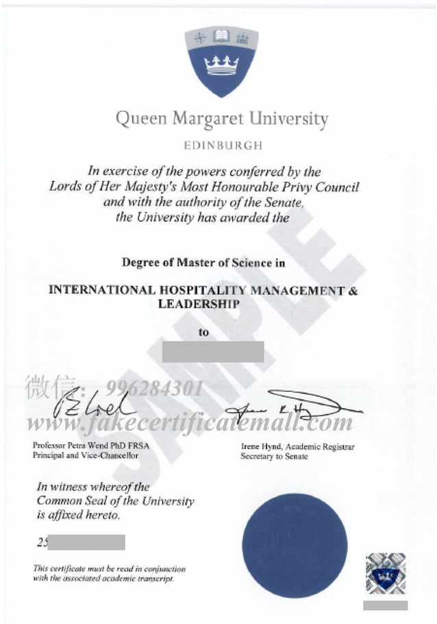 Queen margaret university degree QMU diploma