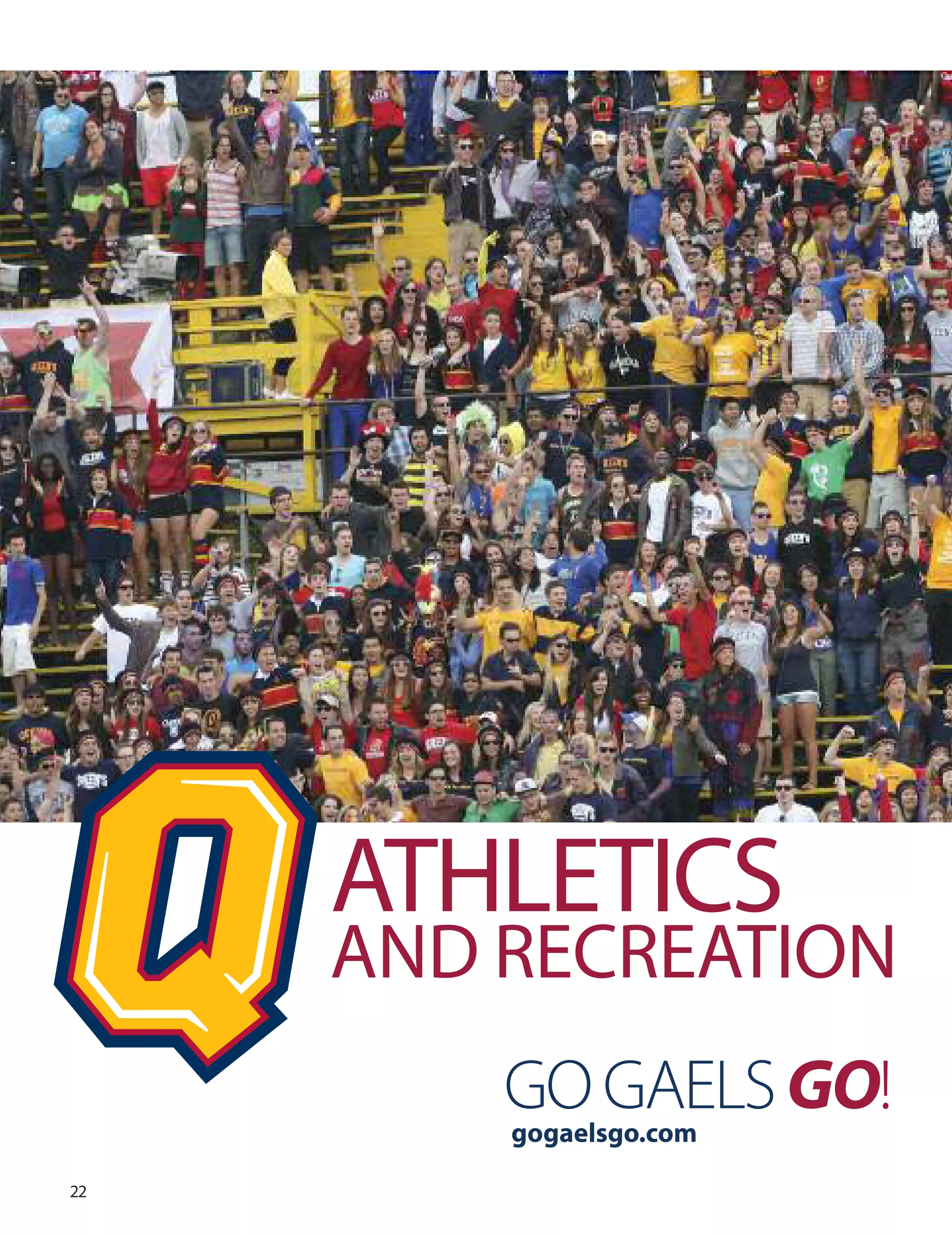 GOGAELSGO!
ATHLETICS
ANd RECREATIoN

gogaelsgo.com
 
