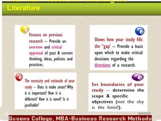 Four main reasons of reviewing the
Literature
45 8/9/2023
 