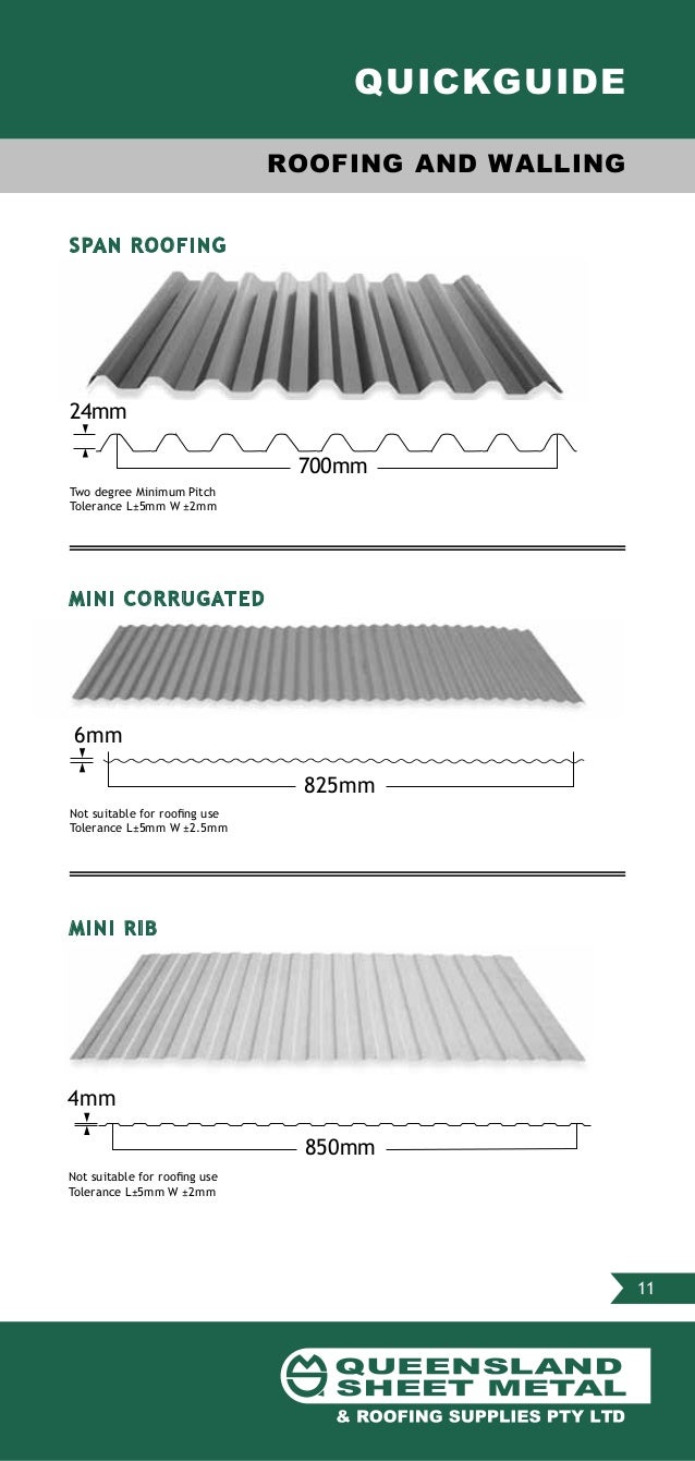 Queensland Sheet Metal & Roofing Supplies Product Guide