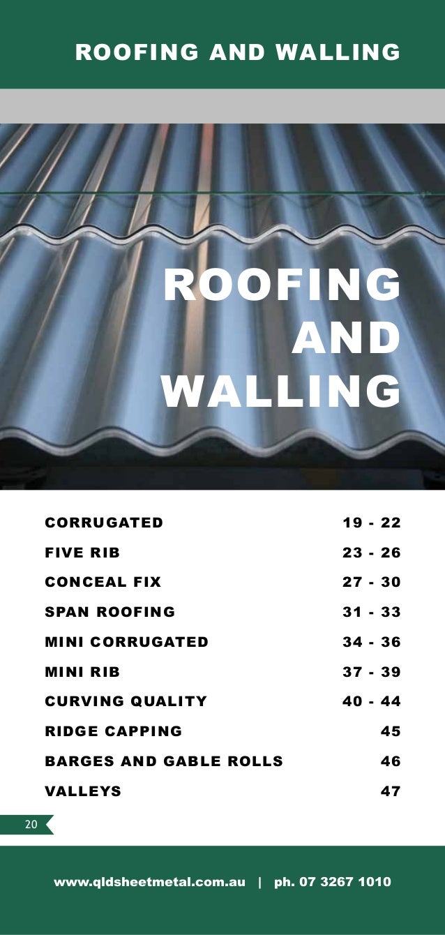 Queensland Sheet Metal & Roofing Supplies Product Guide