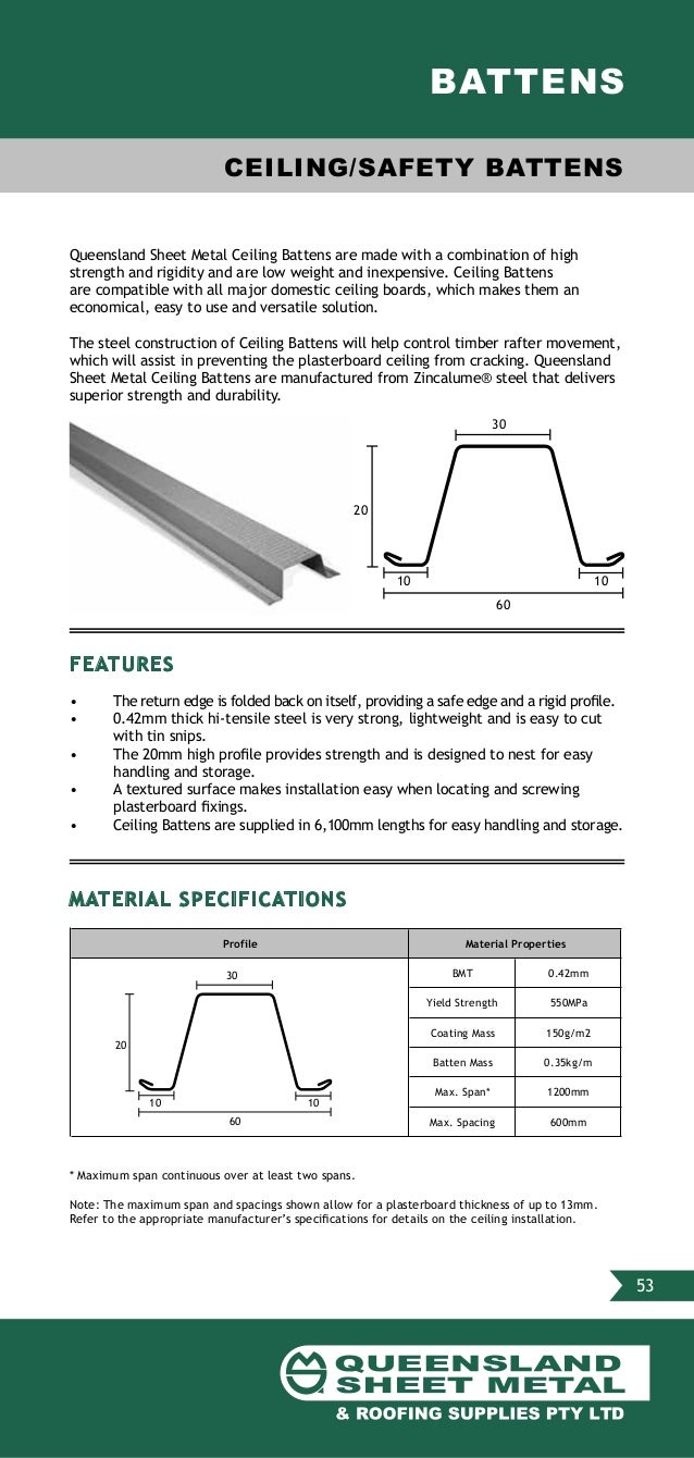 Queensland Sheet Metal & Roofing Supplies Product Guide