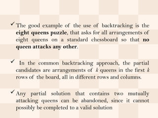 Queens_problem.pptx_Queens problem_Design and Analysis of Algorithm | PPTX