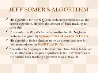 Queens_problem.pptx_Queens problem_Design and Analysis of Algorithm | PPTX