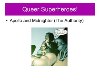 Queer Superheroes! Apollo and Midnighter (The Authority) 
