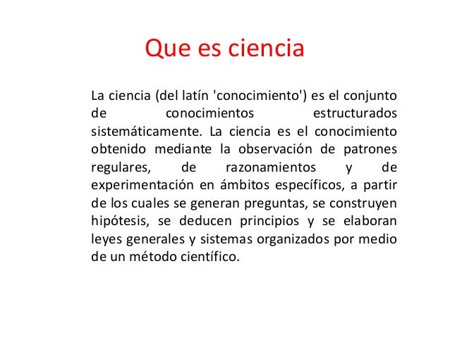 Resultado de imagen para que es ciencia