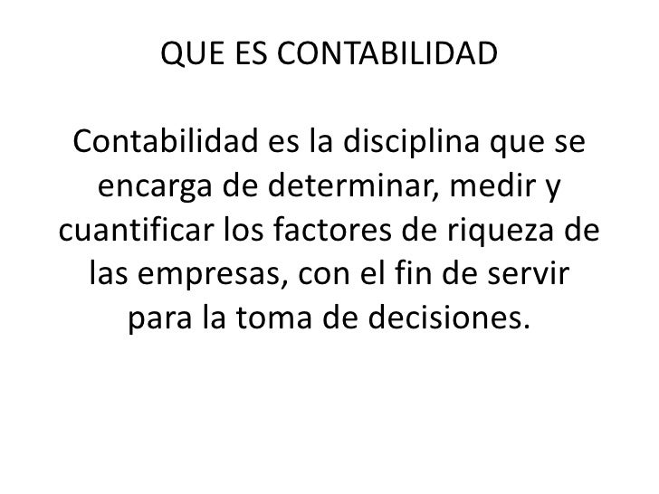 Que es contabilidad Que es contabilidad