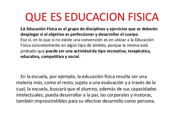 Que es educacion fisica Que es educacion fisica