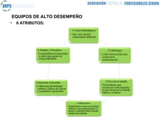 EQUIPOS DE ALTO DESEMPEÑO
•   6 ATRIBUTOS:
 