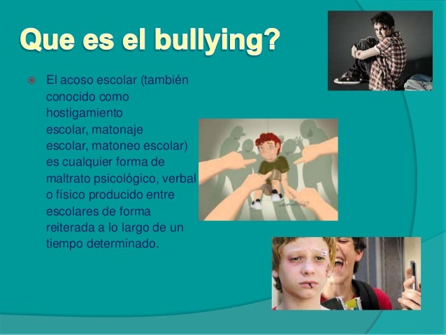 Que es el bullying