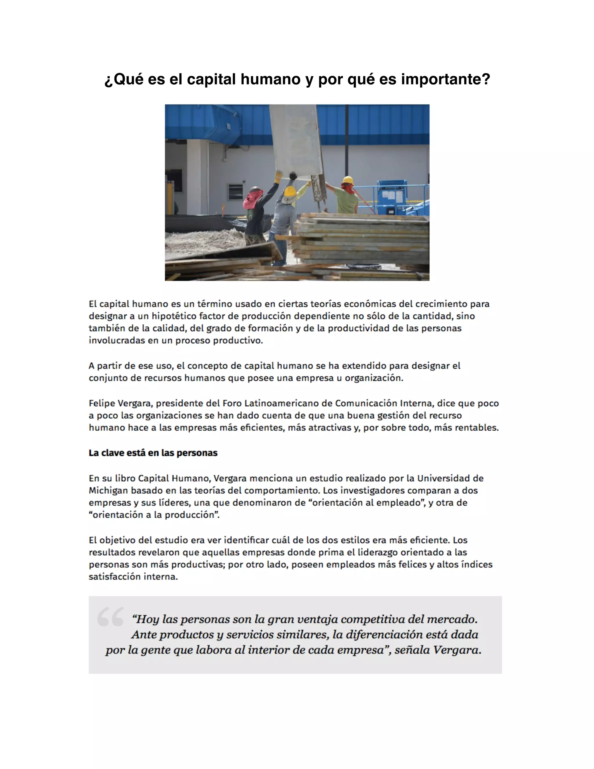 Que es el capital humano y para que sirve | PDF | Business | Business