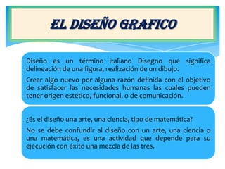 Juan Carlos Lizano EL DISEÑO GRAFICO