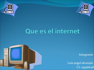 Integrante  Luis angel alvarado  CI: 19936648 
