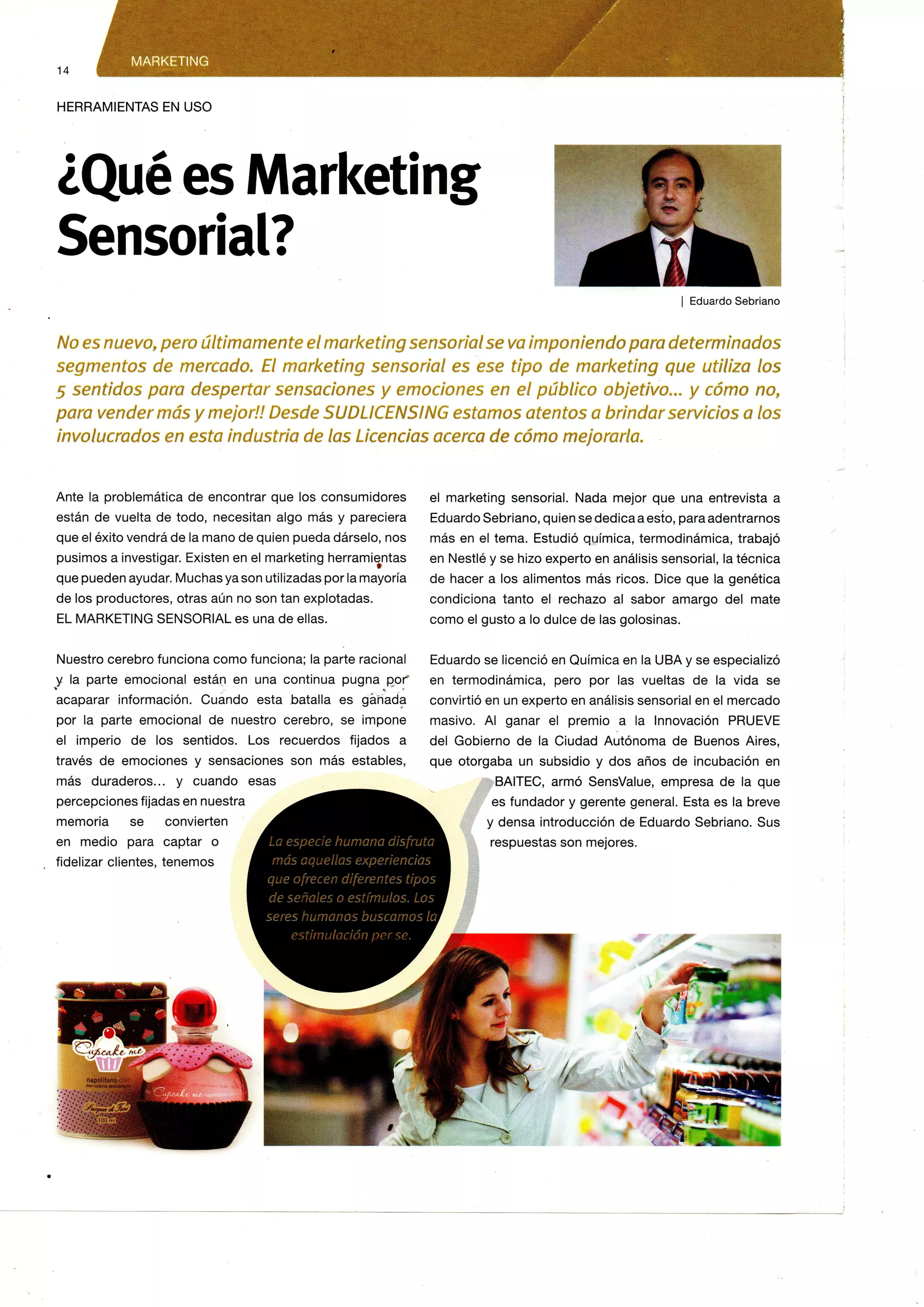 ¿Qué es el marketing sensorial? PDF