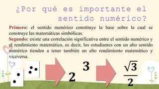 Sentido Numerico Example Qué es el sentido numérico? | PPTX