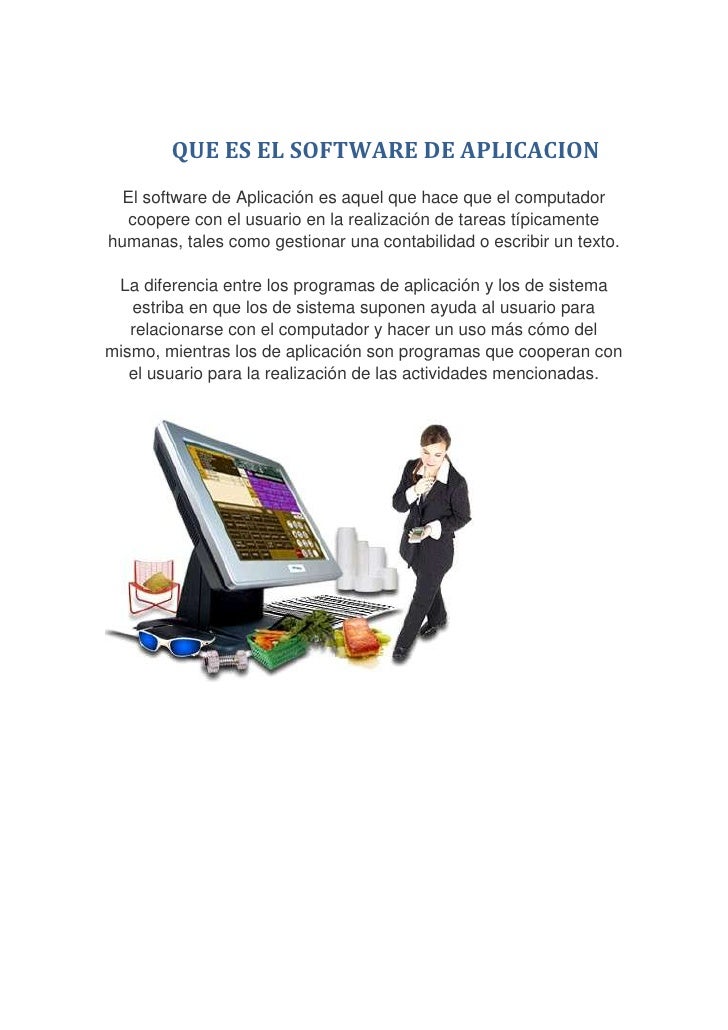 Que es el software de aplicacion