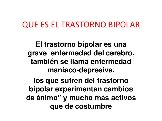 Que quiere decir bipolar