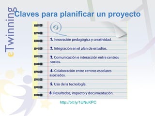 Claves para planificar un proyecto
http://bit.ly/1UNuKPC
 