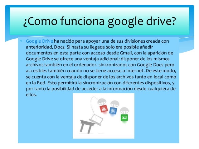 Resultado de imagen para como funciona el google drive