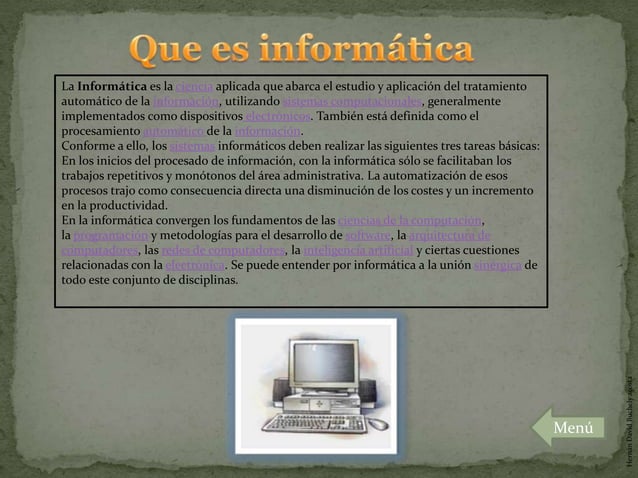 Ers Informatica Que es informatica | PPT