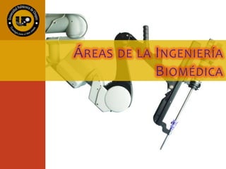 ÁREAS DE LA INGENIERÍA
BIOMÉDICA
 