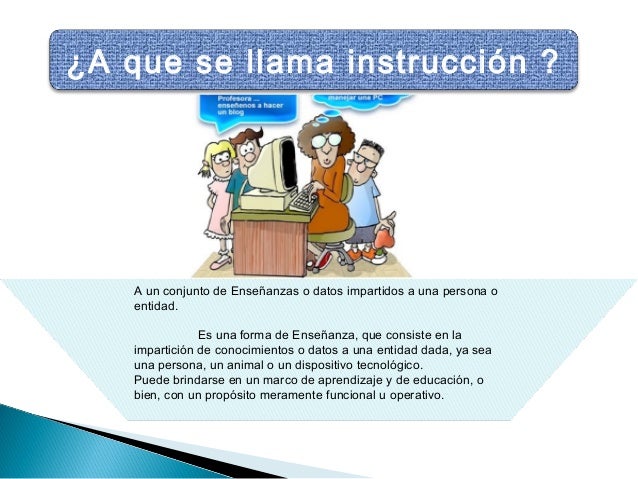 Que es instruccion