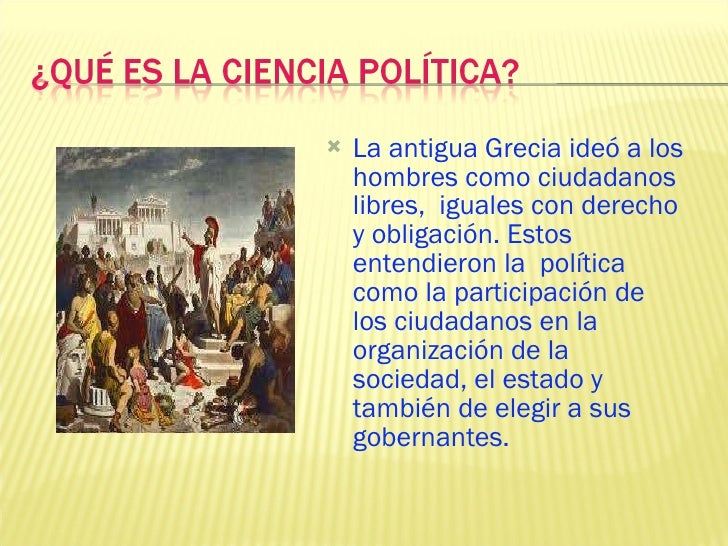 Que es la ciencia política