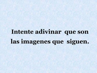 Intenteadivinarque sonlasimagenesquesiguen.