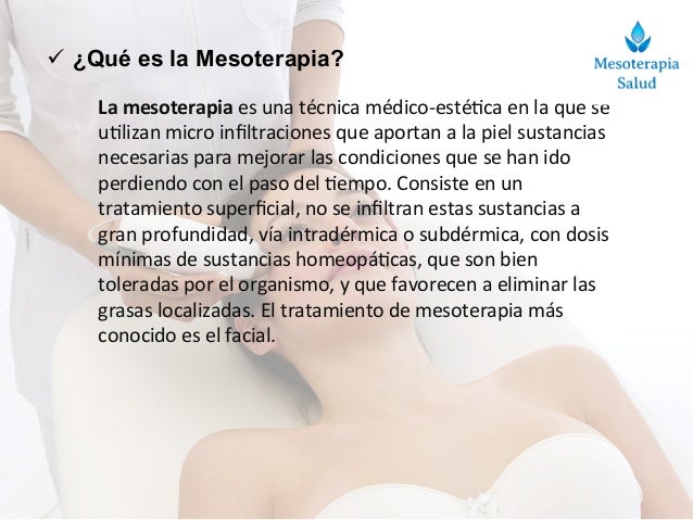 ¿Qué es la Mesoterapia?
