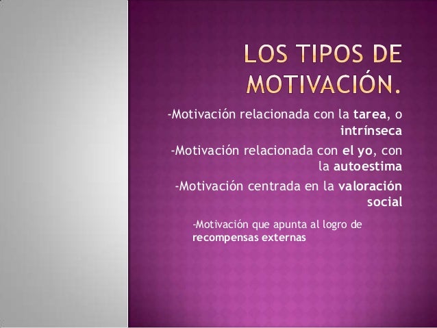 Que es la motivacion