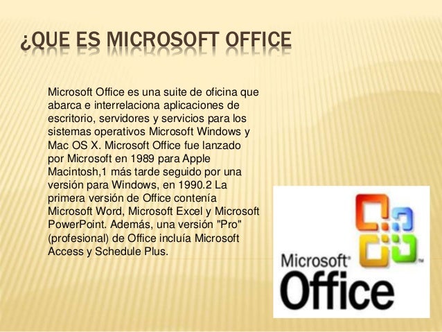 Que es microsoft office