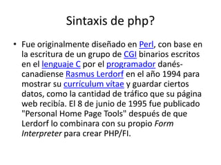 Que es php | PPTX