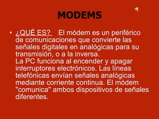 Modem Que Es Que es placa de red y modem | PPT