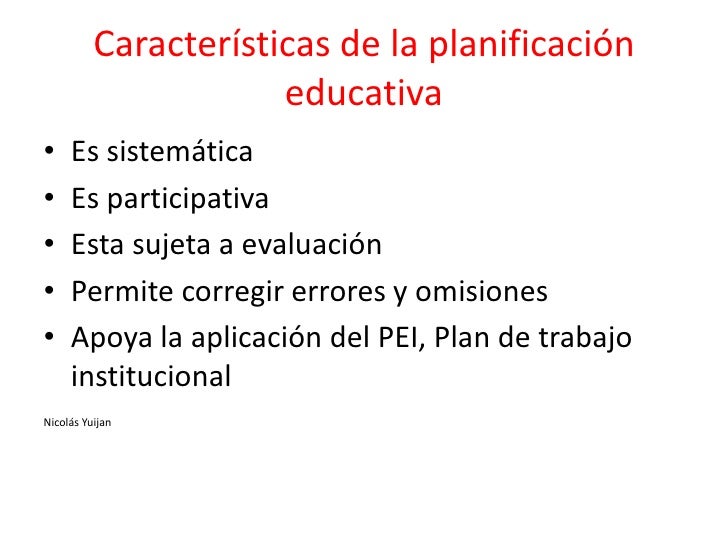 Que Es PlanificacióN Educativa