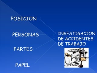 POSICIONINVESTIGACIONDE ACCIDENTESDE TRABAJOPERSONASPARTESPAPEL