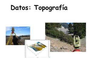 Datos: Topografía
 