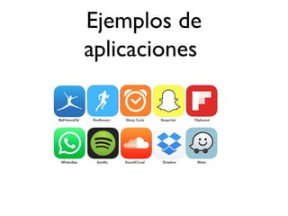 Ejemplos de
aplicaciones
 