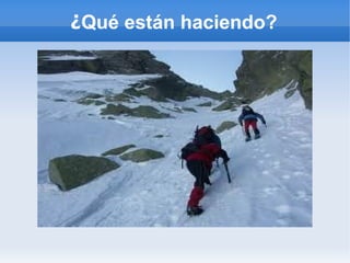 ¿Qué están haciendo?
 