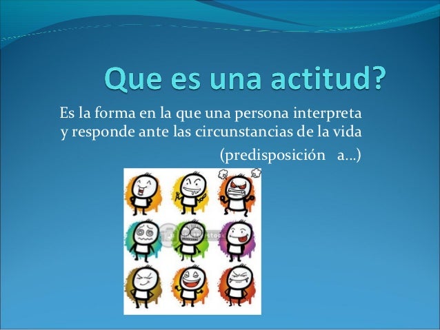 Que es una actitud