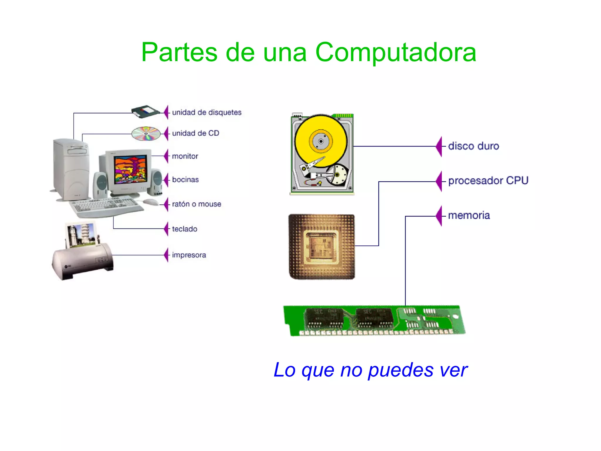 Partes de una Computadora Lo que no puedes ver 