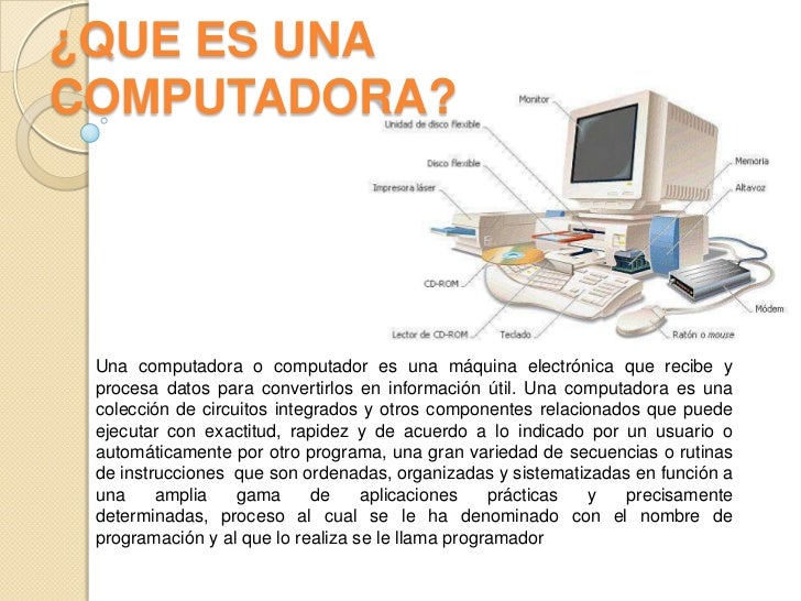 Que es una computadora