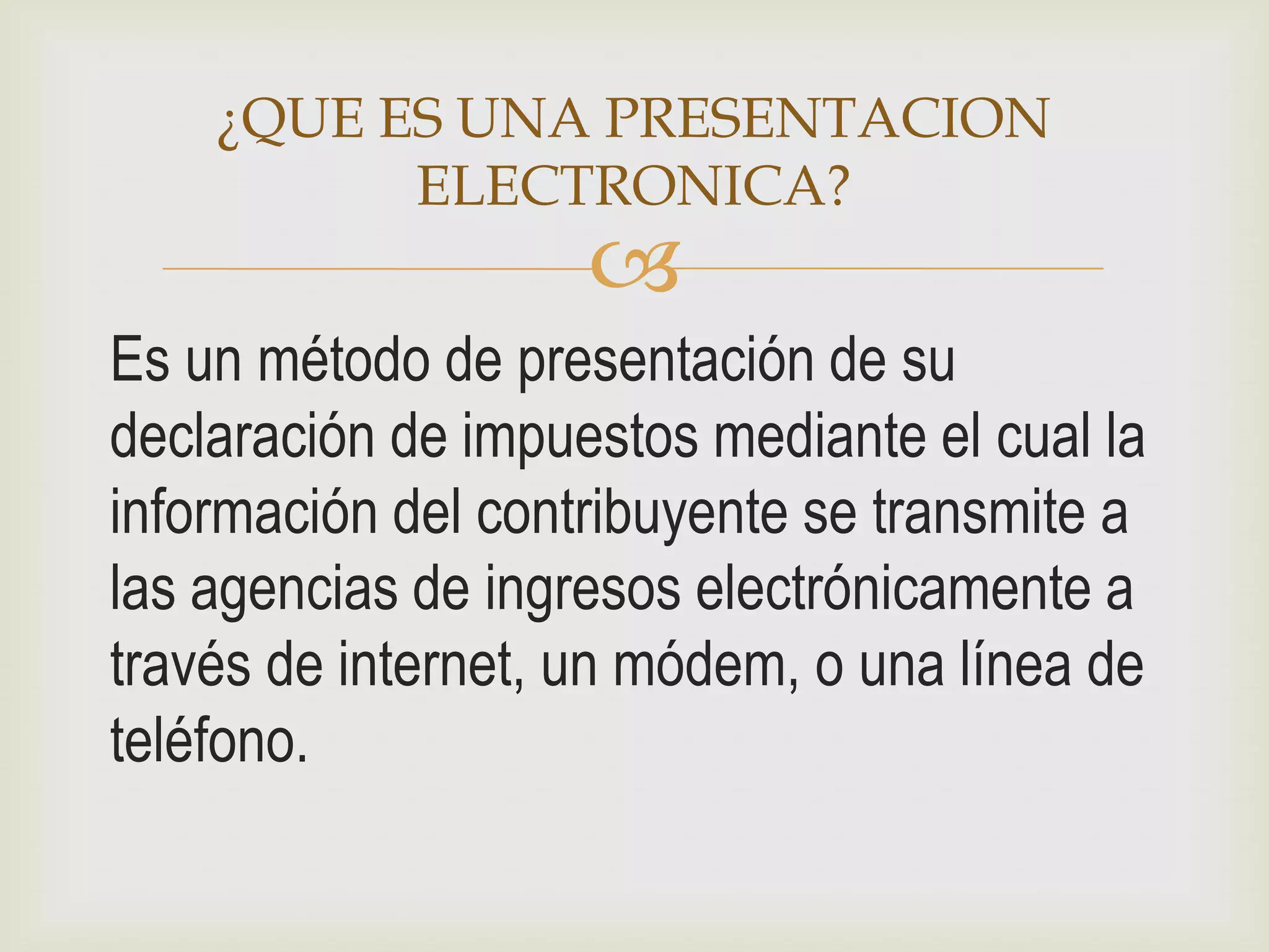 Que es una presentacion electronica | PPTX